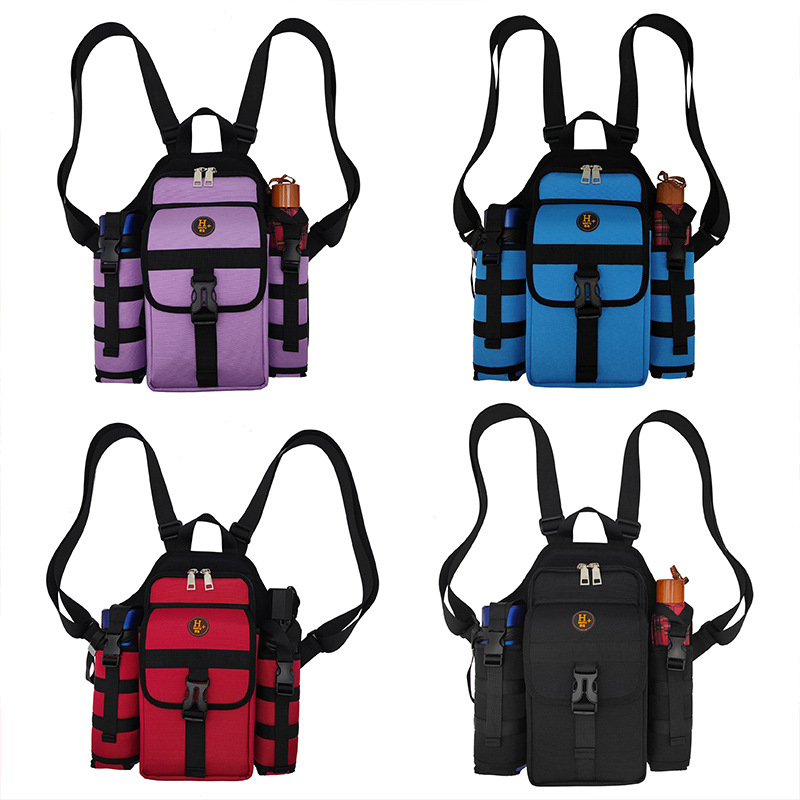 Nuovo zaino per il tempo libero per uomini e donne anziani di mezza età, zaino da viaggio all'aperto, borraccia, borsa per ombrello_voghion.com