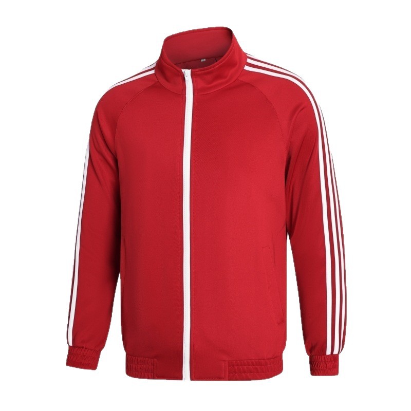 Primavera y otoño pareja chaqueta deportiva casual uniformes escolares para hombres y mujeres corren chaqueta de fitness de tres barras chaqueta transfronteriza