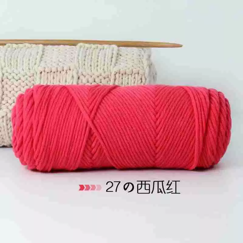 8-проволочная пряжа Lover Cotton, толстая расширенная волокнистость, моток 100 г, крупный вязальный размер 3–7 мм, 5 шт.