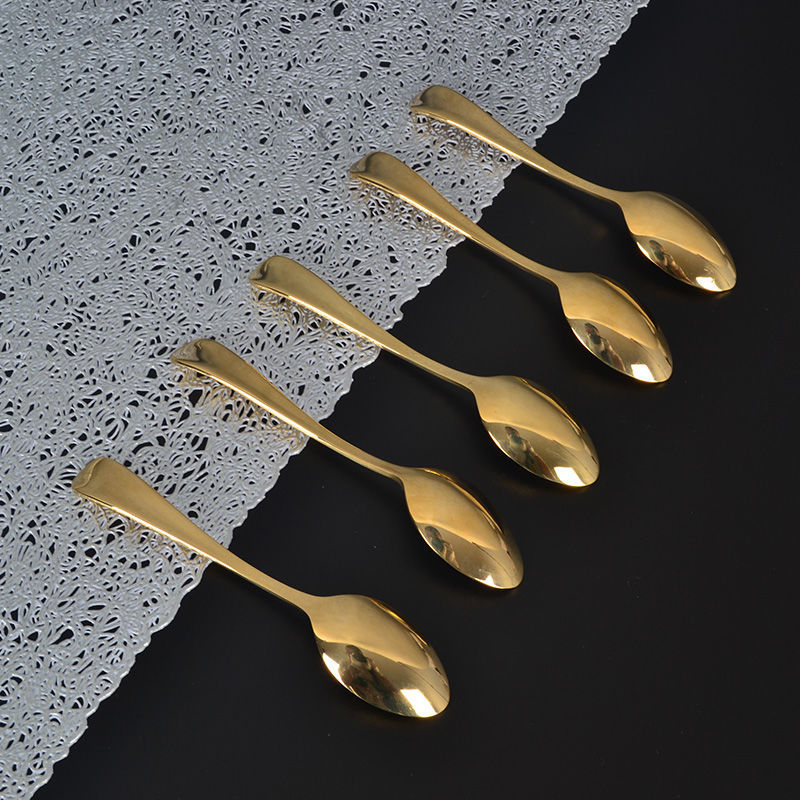 Pure Copper Handmade Coffee Popular Mini Creative And Cute Dessert Spoon, 11.5cm_voghion.com