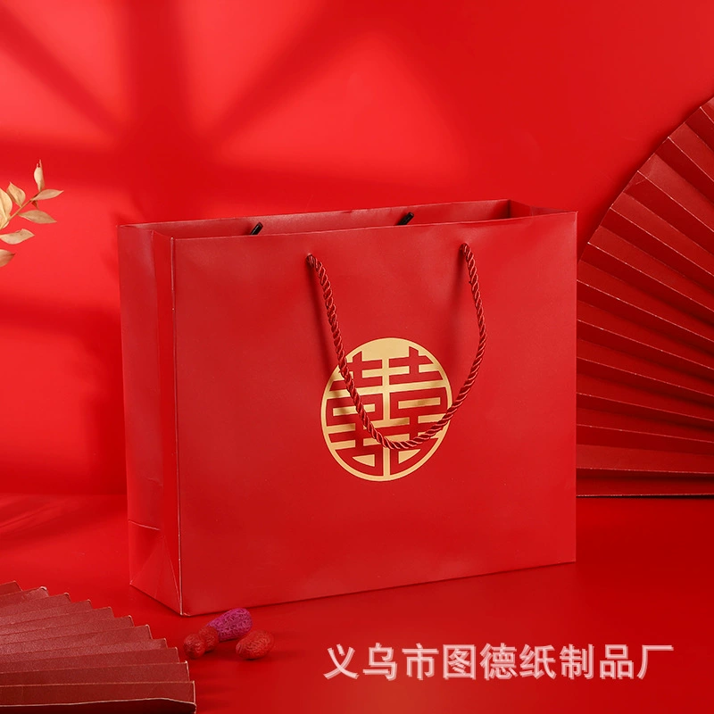 Оптовая Свадьба обратно подарок сумка китайский стиль ручной подарок сумка Свадьба конфеты мешок красный праздничный подарок сумка большая сумка