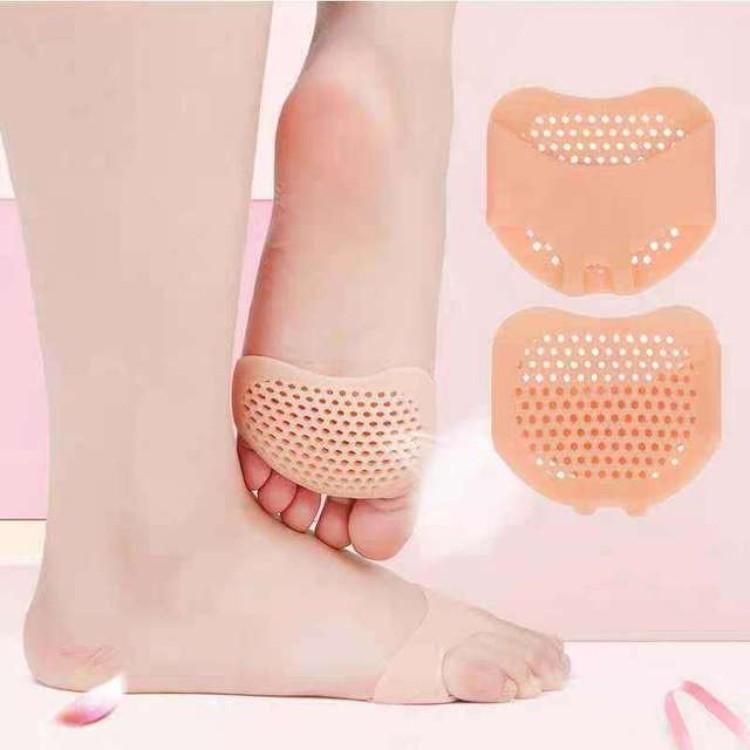Honeycomb Silicone Foot Pads Women's Half Size Pads High Heels Forefoot Pads Non-Slip Foot Protection Shoe Mats Street Stall Wholesale