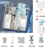 Gray—Long Cup Spoon Rabbit Towel Sugar Bag-19.5x19.5x9cm