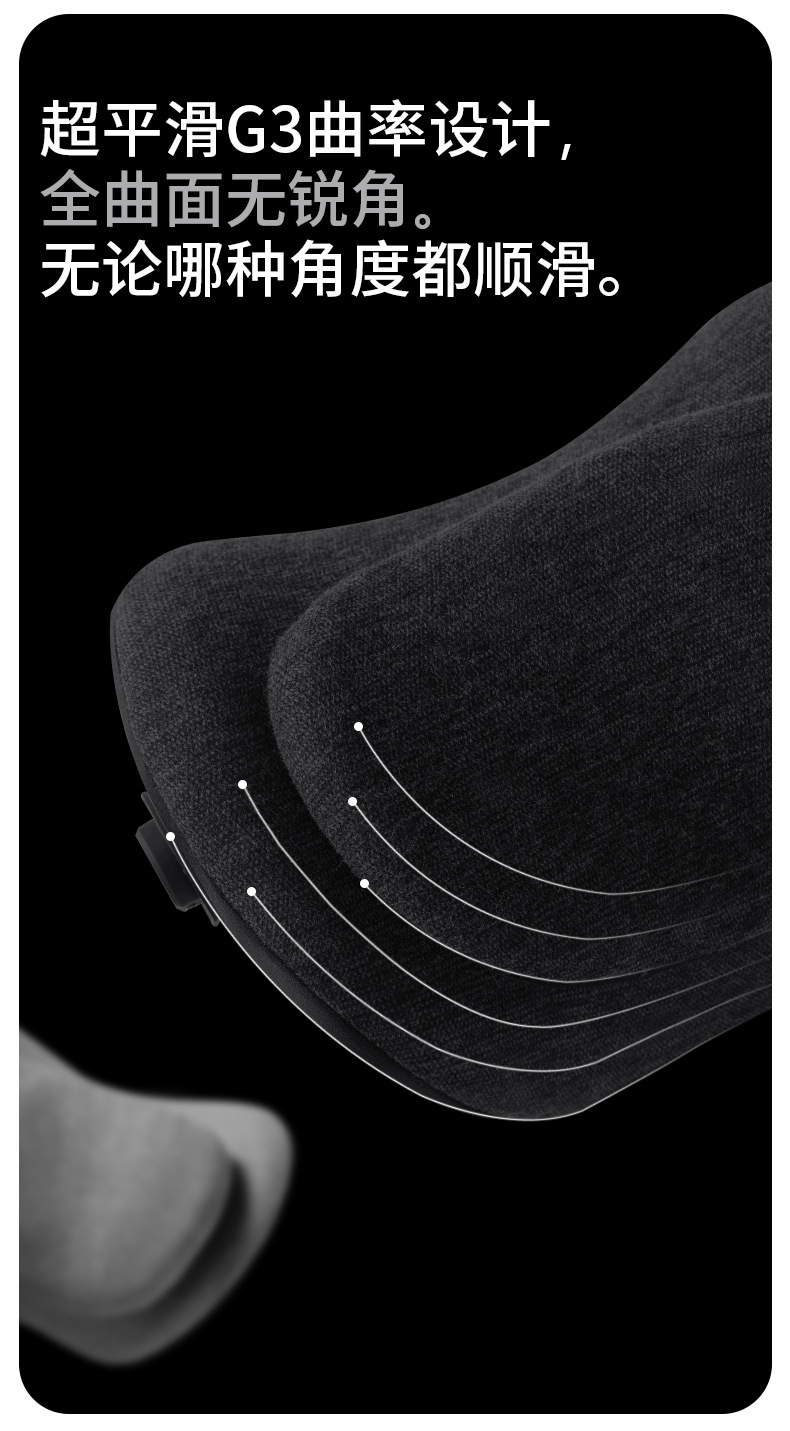 Double-Layer Waist Support Seat Back Cushion Lumbar Support Massage Lumbar Cushion Memory Foam Sedentary Artifact Car Cushion Heated Lumbar Support