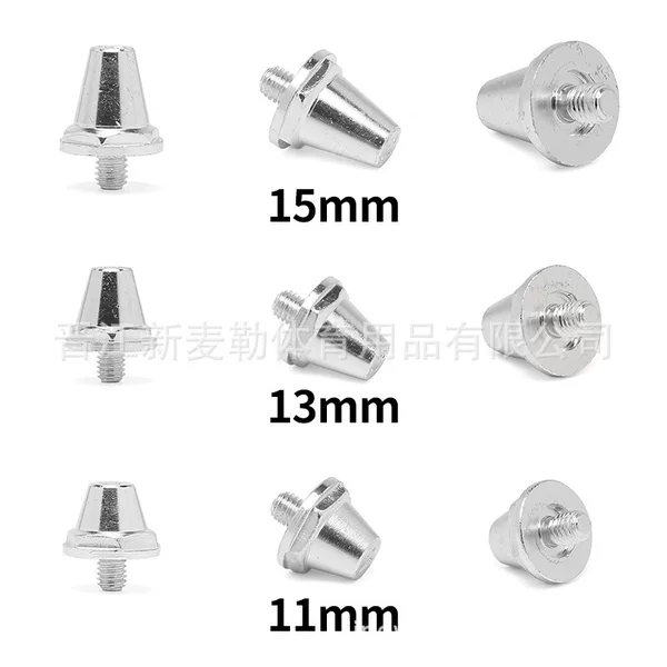Factory Direct cross-border hot sale football spikes Aluminum nails 11MM,13MM,15MM multi-color optional football supplies