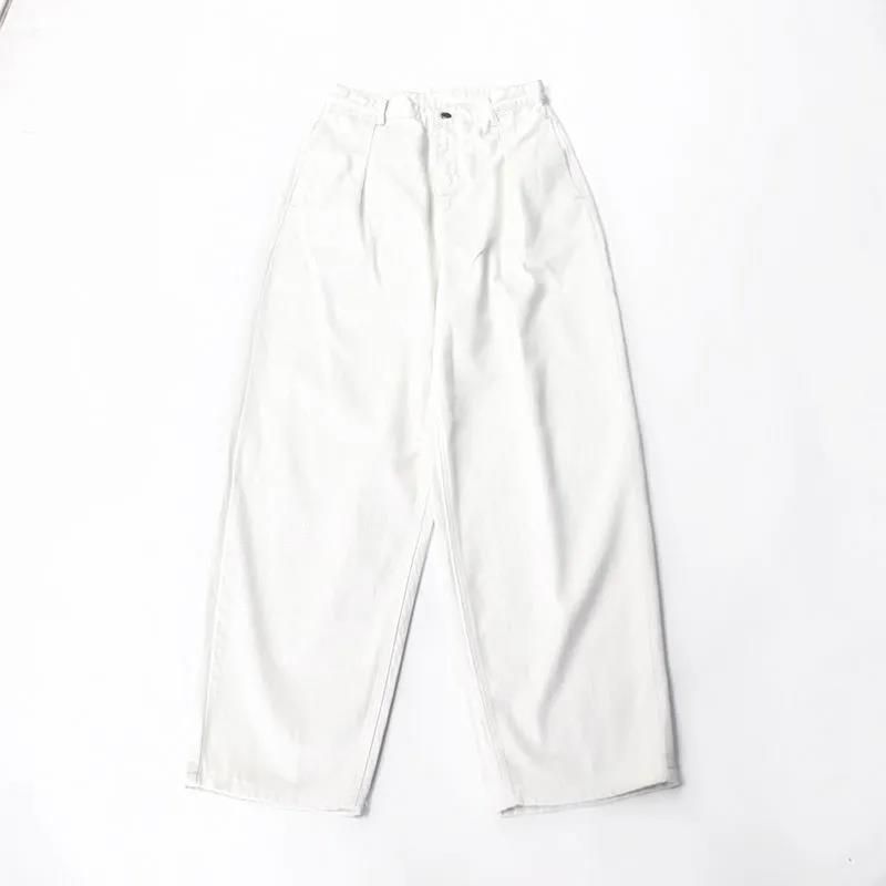 Oversize japanska par, hög midja, löst sittande inlägg, retro, lata, avslappnade, vida ben, jeansbyxor, moppbyxor, män och kvinnor_voghion.com