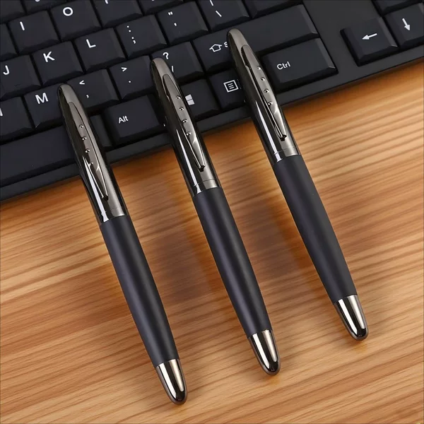 Metallic neutral pens for business events, gifts for clients and employees, annual meetings, custom logo printing, office signature pens, ballpoint pens, wholesale