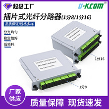 插片式光纤分路器1分16分路盒电信级电缆接线盒多模光纤分纤箱