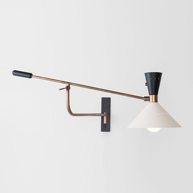 Dormitorio de diseño italiano estilo japonés cabeza de cama muy moderna nórdica creativa sala de estar lámpara de pared de pared de luz de pared giratoria
