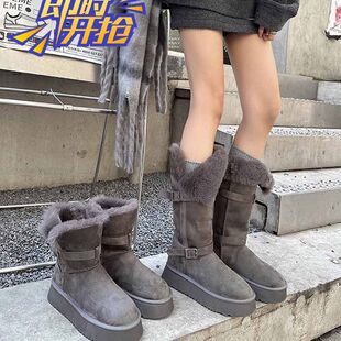 �LͲѩ��ѥŮ����2025�¿������Ь����ɫ�ӽq�ױ�ů�Ӻ񷭃ɸ�Ͳ