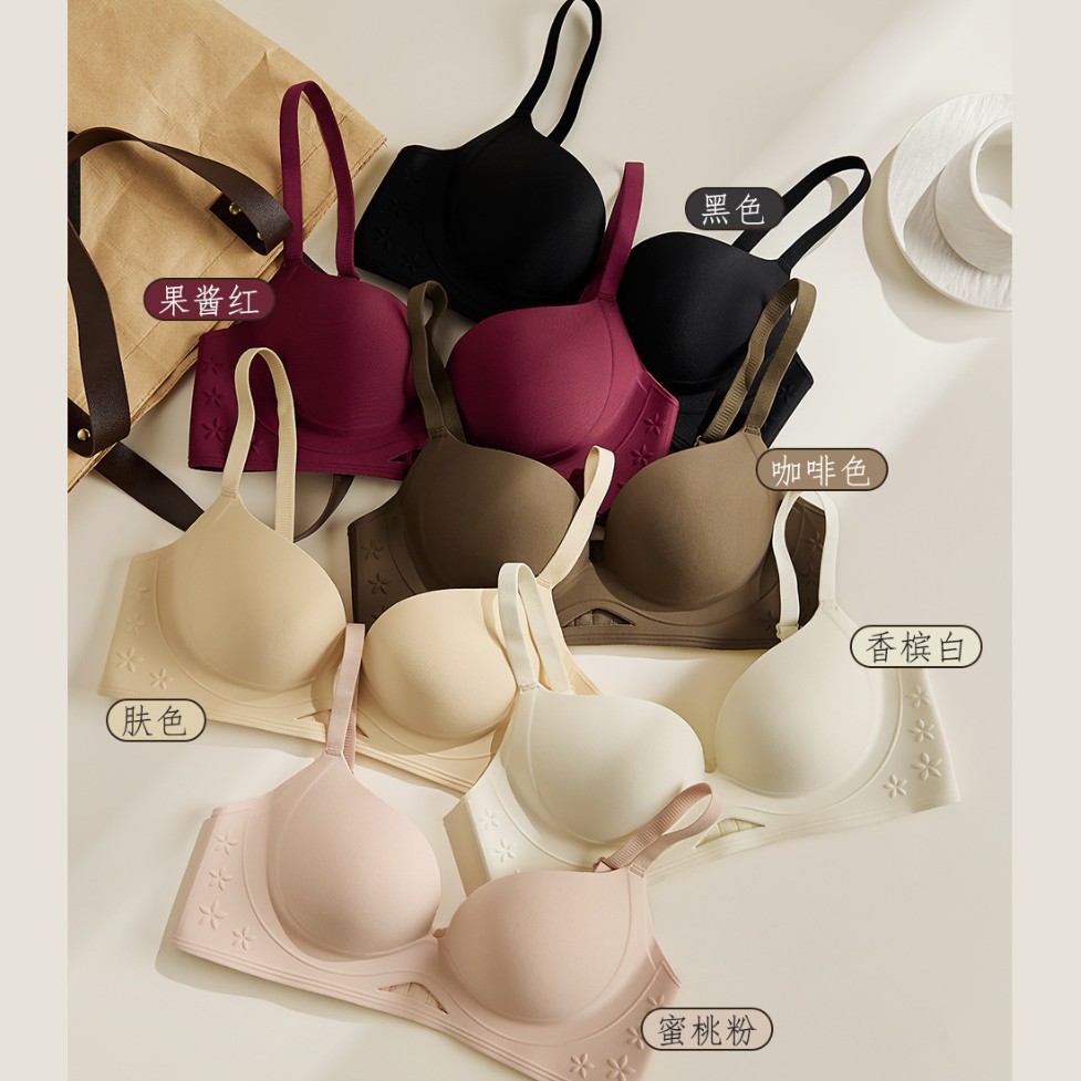 Venta directa de fábrica comercio electrónico transfronterizo Sudeste de Asia Vietnam Tailandia damas sin costuras sujetador de recogida lateral cómodo