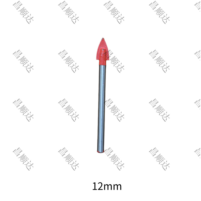 Una palabra de cerámica triángulo taladro azulejo taladro eléctrico taladro de perforación rojo pulido barra de metal taladro fabricante