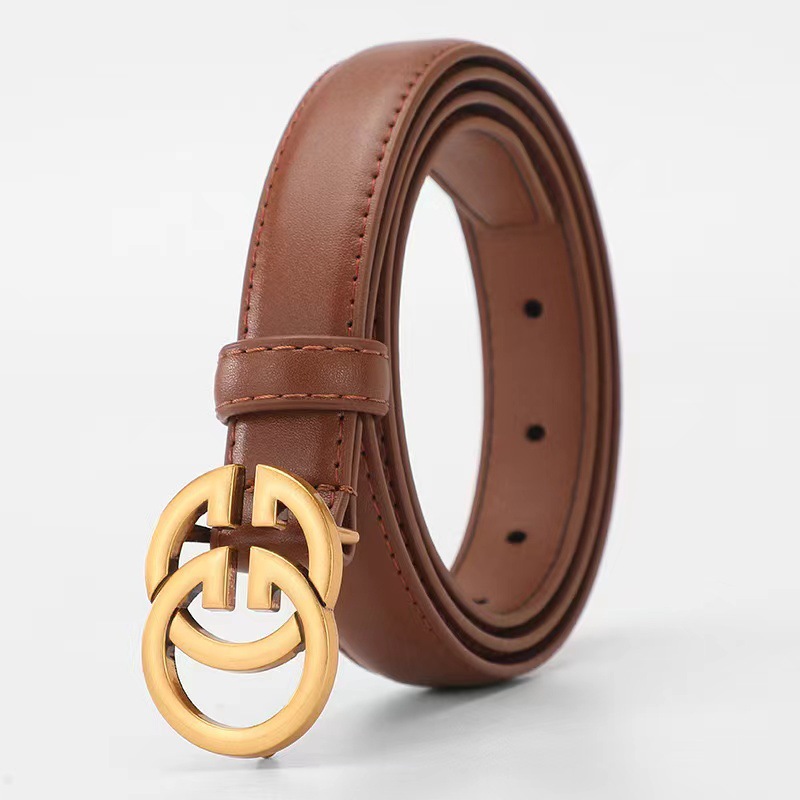 Arco de Triunfo cinturón de las mujeres nuevos pantalones vaqueros con cinturón de cuero genuino de las mujeres de moda todo partido decorativo de las mujeres de piel de vaca