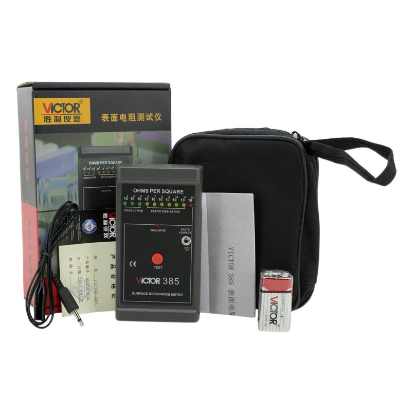 Аппаратура ВК385 испытания поверхностного сопротивления противостатического тестера поверхностного сопротивления победы низкая