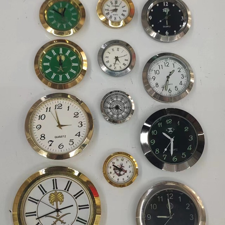 Hot-Selling Watch Head Handicraft Clock Quartz Watch No. 36 Various Sizes Craft Pocket Watch Desk Calendar Accessories Clock Manufacturer