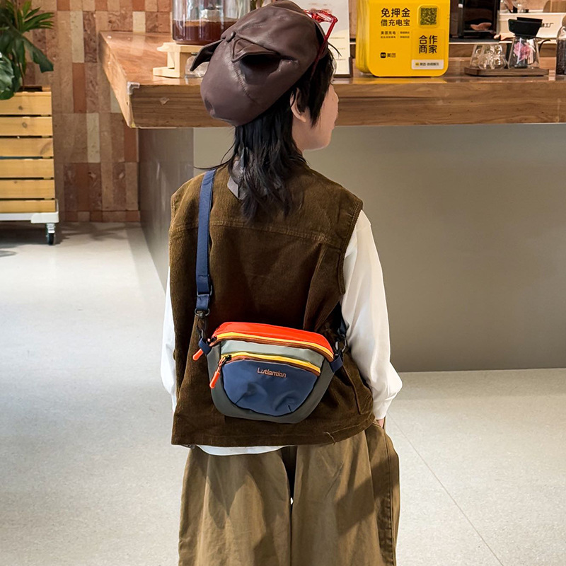 Colorido bolso de hombro de dopamina para niños y niñas, mini bolso de bebé casual al aire libre, bolso de moda coreano, bolso infantil