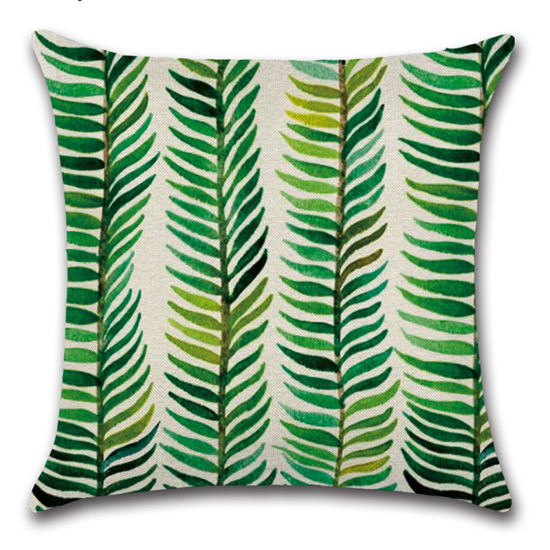 YC Amazonas plantas tropicales flor decoración abrazo funda de almohada casa sofá funda de almohada cojín de hoja de plátano coche