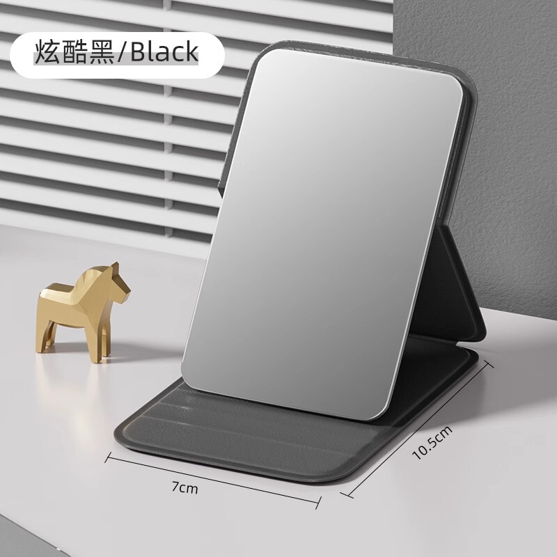 小型ミラー、ポータブル化粧鏡、旅行用折りたたみ式ハンドヘルド化粧鏡、学生寮折りたたみミラー、ミニポータブルミラー|undefined
