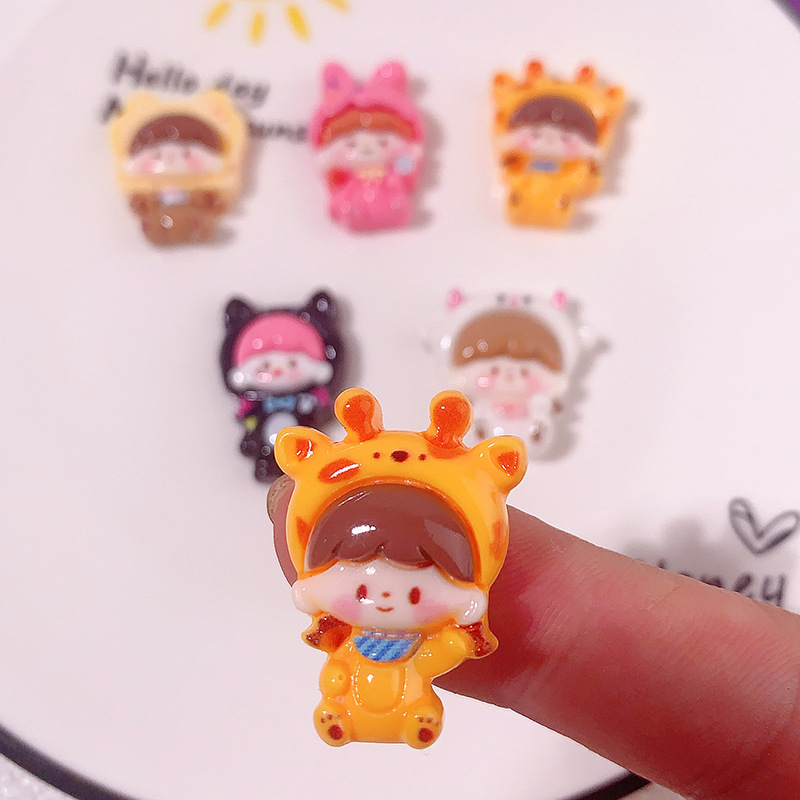 Nuevo sombrero para chicas DIY accesorios de resina accesorios para el cabello pinzas de cabello caja de teléfono celular llaveros botones de zapatos accesorios hechos a mano material