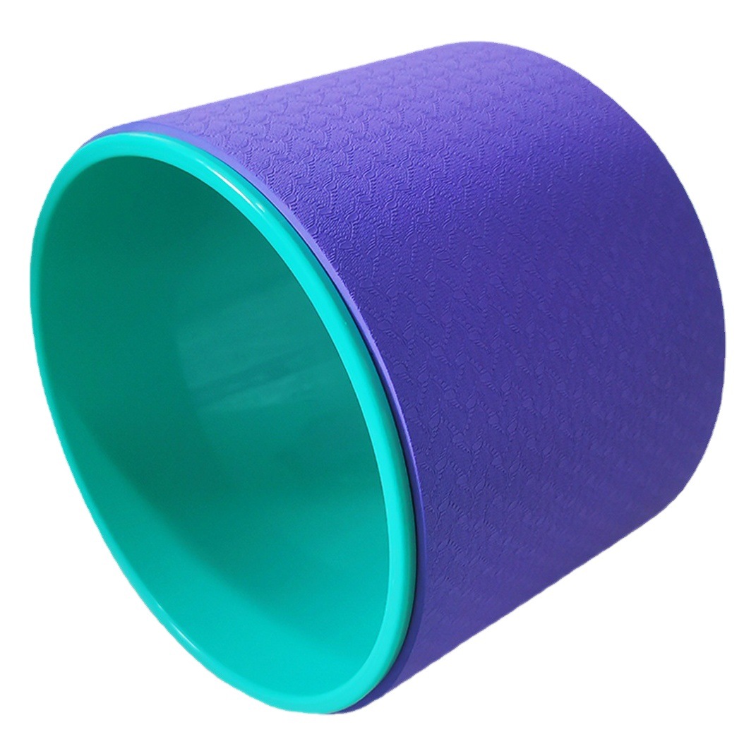 Yoga Wheel Open Back for Beginners Widened Rolling Back Wheel Thin Waist Fitness Yoga Auxiliary Home Professional Backbend Artifact