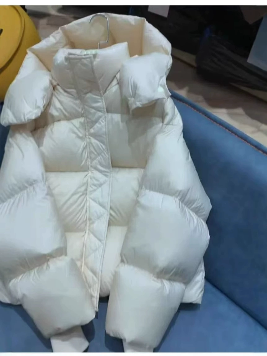 Короткая зимняя демисезонная куртка на пуху, custom-made, увеличенная толщина, oversize