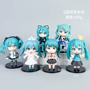 初音未来手办动漫Q版套装二次元潮玩周边公仔礼品模型摆件装饰品