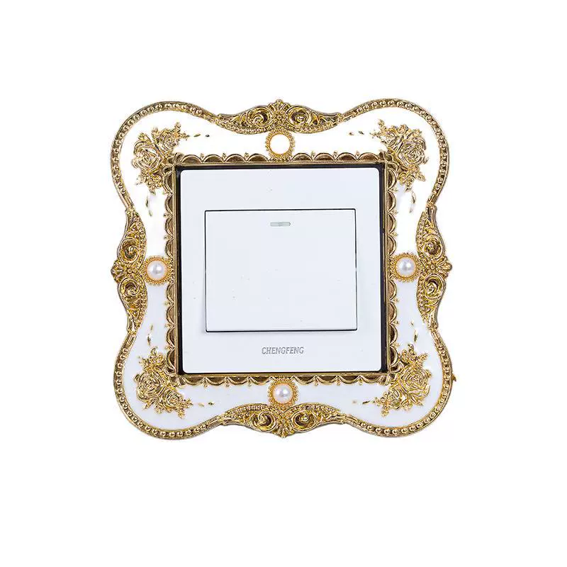 Декоративная накладка на выключатель, защитная рамка в европейском стиле, простой элегантный дизайн, несколько отделок