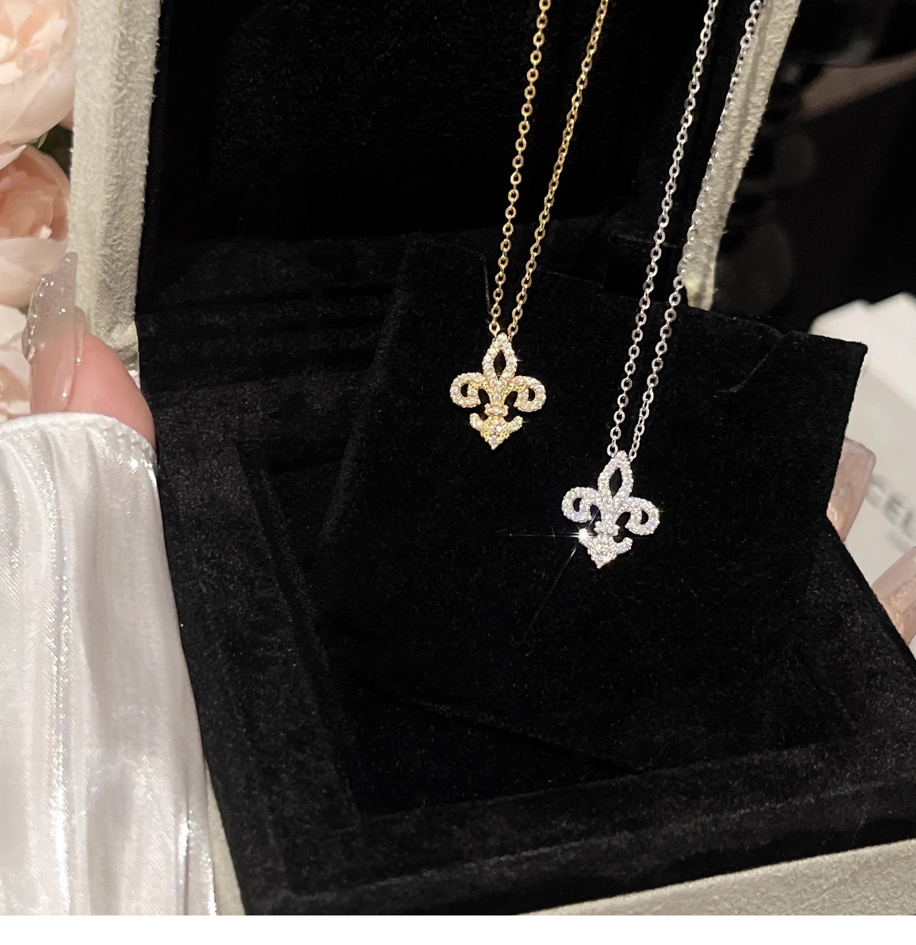 925 Sterling Silver Material Geometric Pattern 1 Piece 925 Sterling Silver Geometric 925 Sterling Silver Cable Chain Pendant Necklace