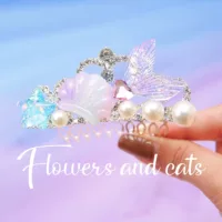 Flowers and Cats Корона для девочек Корона Головные уборы для волос детей расческа для волос