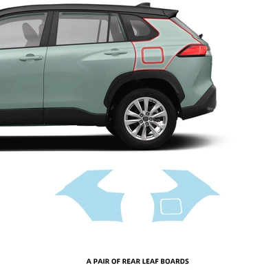 No Cutting Invisible Paint — Car paint protective film - a-pair-of-rear-fender-tpu-films-imported-tpu-film-specially-cut-for-special-vehicles