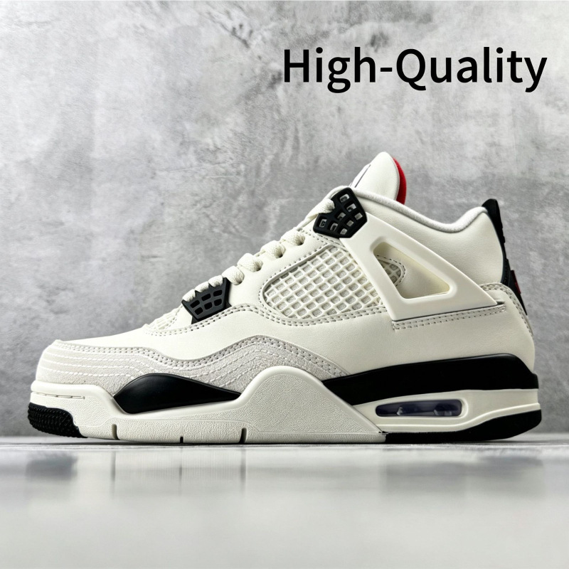 Foreign Trade Cross-Border Shoes Aj4 Black Cat Air-Cushioned Basketball Shoes Joe 4 Non-Slip Wear-Resistant Shock-Absorbing Casual Versatile Men's and Women's Sports Shoes
