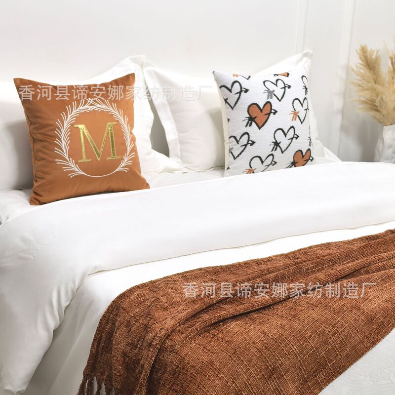 Showroom Model Room Furniture and Bedding Set Nordic Minimalist Cream Style Modern Minimalist Soft Furnishings Bedding Showroom Model Room Furniture and Bedding Set Nordic Minimalist Cream Style Modern Minimalist Soft Furnishings Bedding