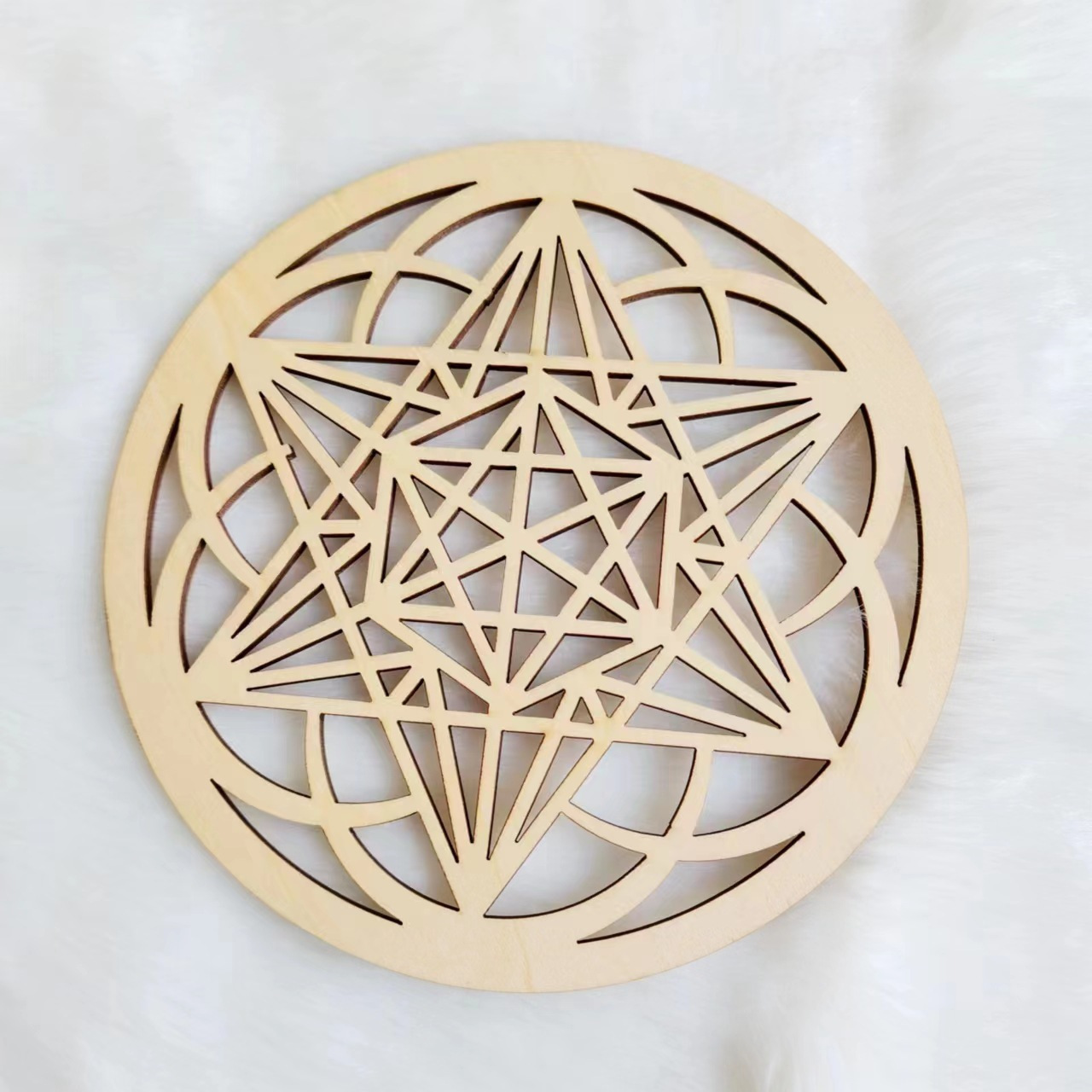 Productos de madera transfronterizos decoración mesa de comedor estera de aislamiento hogar hueco creativo olla tazón estera montaña de tilo