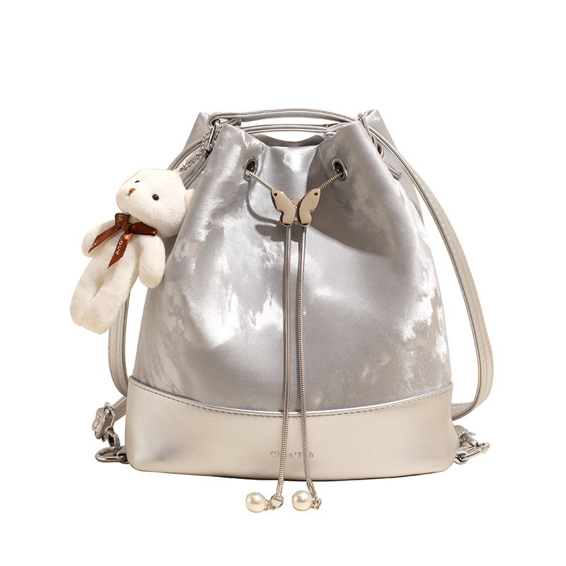 Mochila multiusos de moda para mujer 2025 nuevo estilo casual moda bandolera estilo universitario todo fósforo alta sensación bandolera