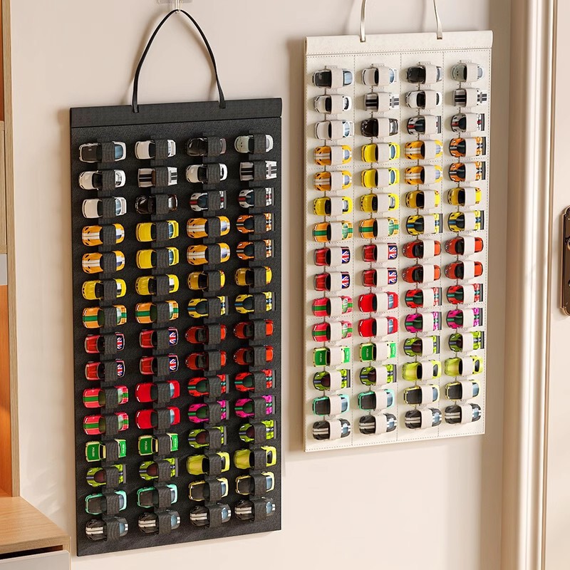 Felt Storage Bag Display Classification and Organization for Children's 1:64 Hot Wheels and Tomica Toy Cars Display Felt Hanging Bag