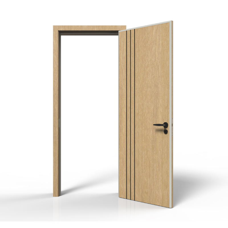 Puerta de madera sólida Puerta de escuela Puerta de oficina Puerta ecológica in situ Puerta de madera sin pintura Invisible cero grado Puerta de madera sin pintura image 6