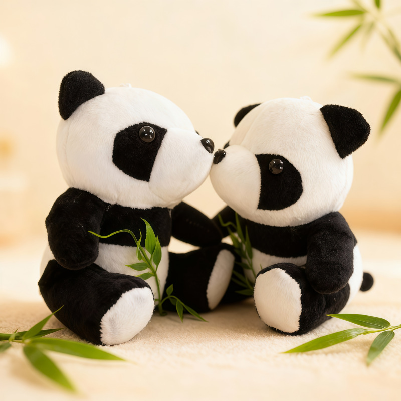 Muñecas de boda agarrar muñecas al por mayor muñecas de peluche pandas juguetes de peluche al por mayor boda colgante comercio exterior