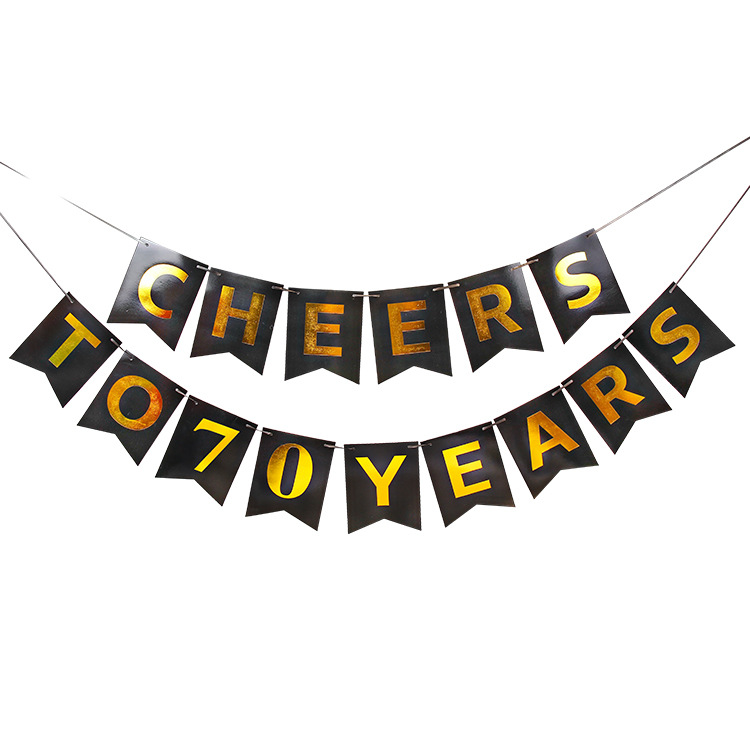 CHEERS TO 30 YEARS Banner Party Anniversary Decoration
