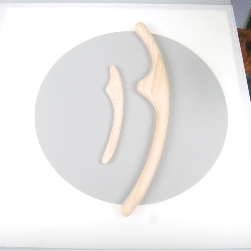 日本式檜の体の彫刻の面の彫刻の棒の美容院の家庭用のやせた顔の部は形の美の顔の神器を作って棒の美をかきます|undefined