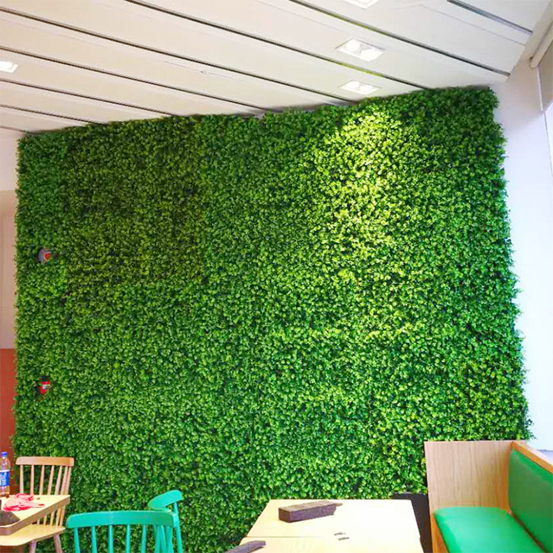 Césped artificial cifrado plástico falso césped puerta cabeza interior flor pared accesorios decorativos césped simulación planta pared