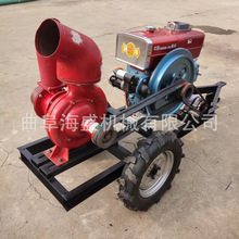 拖拉机可带喷灌泵 排灌排污水泵 6寸市政用移动式柴油污水泵