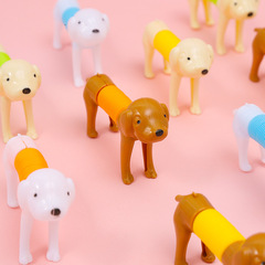 子供の伸縮チューブおもちゃ漫画犬さまざまな形状減圧おもちゃ伸縮式 DIY 教育ストールギフト卸売