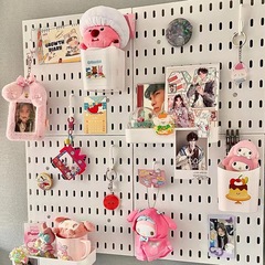 穴の開けない穴の板の物置棚の台所の穴の板の部品は整理して展示棚の多機能を展示します。
