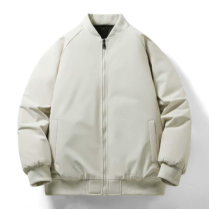 Men's autumn and winter, new Korean style trend, loose, simple, waterproof, thick jacket, casual cotton jacket for men_voghion.com