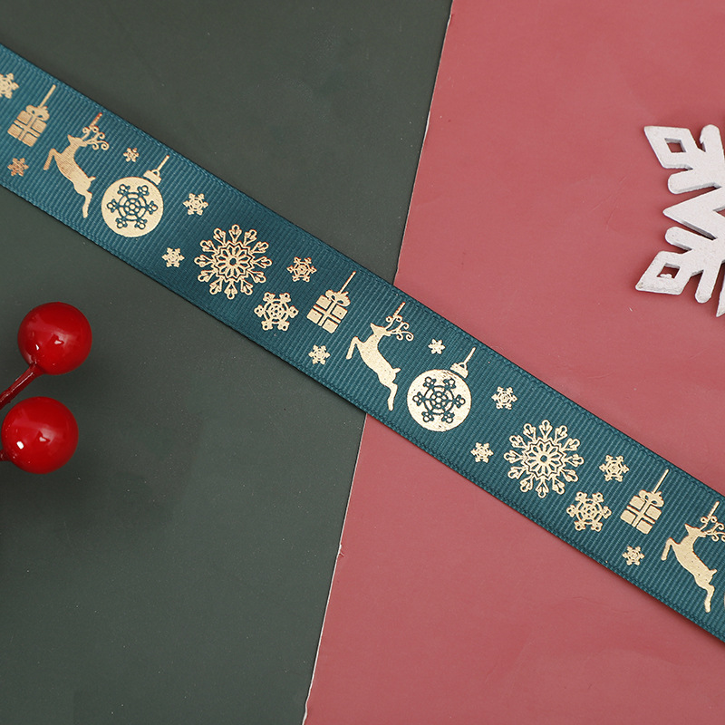 엘크 눈송이 녹색 * 2.5cm * 50 야드/롤