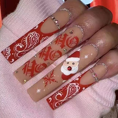 O4 European and American wearable long style ins fake nails nail patches wearable manicure finished products press on nails