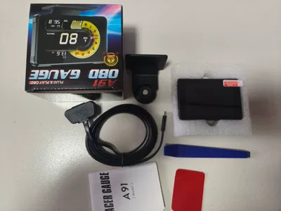 Hud Head-Up Display Full Lcd Obd Instrument Panel Modification Tablet Design Simple and Stylish A91 (Vehicle HUD) - a91-obdgps-35inch