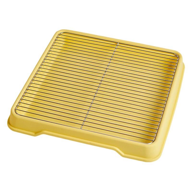 Большой туалет для собак плоская пластина из нержавеющей стали сетка против экскрементов поддон для собак средняя и маленькая собака большая собака моча бассейна