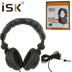 iSKHP960B ヘッドマウント型ライブ放送用モニタリングヘッドホン、完全密閉型イヤホン、ライブ配信用ヘッドセット
