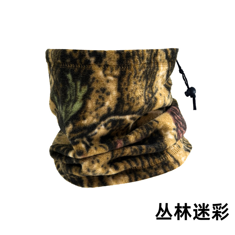 Babero cálido transfronterizo de otoño e invierno, ciclismo al aire libre, protección para el cuello a prueba de viento, máscara de esquí de lana polar a prueba de frío